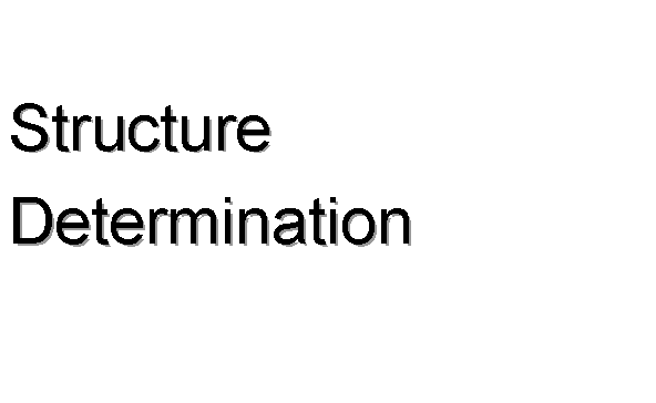 Determination of Structure Using Diffraction Data