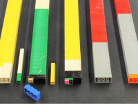 atmospheric LEGO sticks showing types and amounts of gases in assorted planet atmospheres