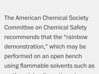 Statement saying "NO" to Rainbow Flame Demo