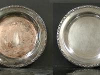 Silver plate: before and after
