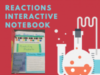 text: Reactions Interactive Notebook (preview image)