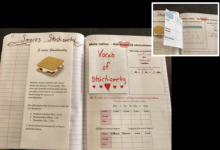 notebook pages for BCA S'more Stoichiometry INB