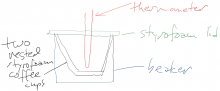 drawing of coffee-cup calorimeter