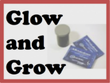 text: Glow and Grow