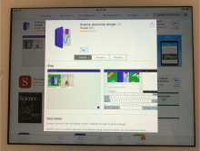 app store open highlighting Science Journal from Google