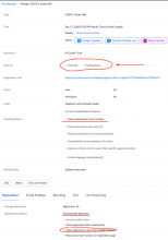 Zoom study hall settings