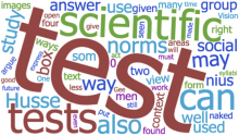 Word Cloud using the Stahl & Hussenius article